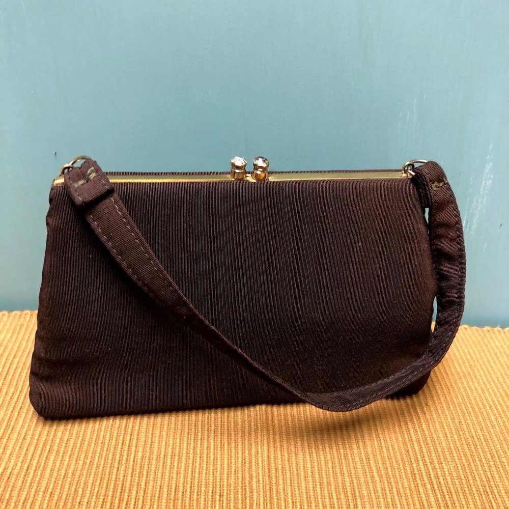 Frilo Vintage Brown Evening Bag